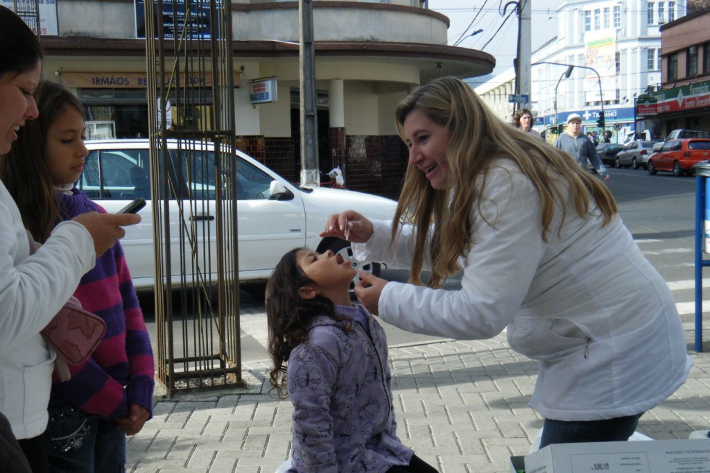 Vacinação na cidade de Porto União (SC) / Foto: Marciel Borges