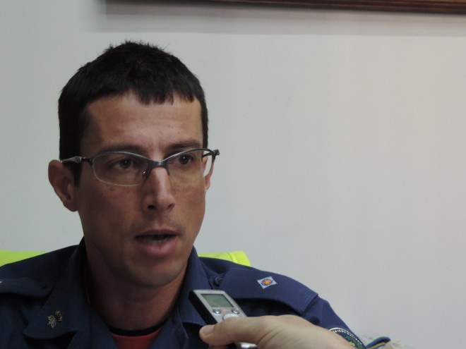 Tenente Pacheco, diz que o Corpo de Bombeiros de Porto União, não deixará de atender a comunidade de União da Vitória Foto: Marciel Borges