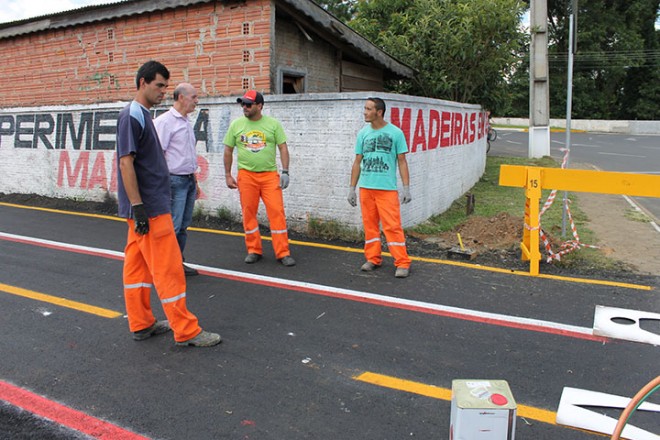 Obra da nova ciclovia do Contestado Foto: Divulgação